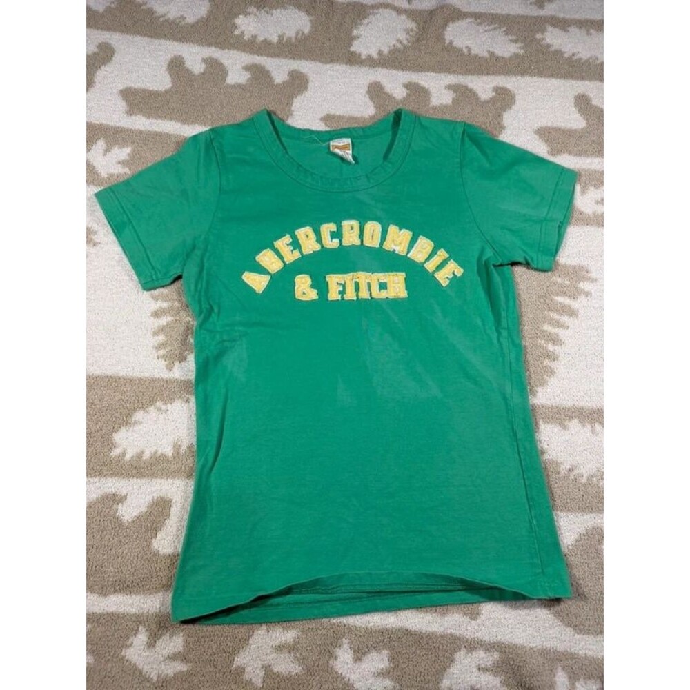 Vintage Abercrombie & Fitch Green Shirt Size Small Y2K